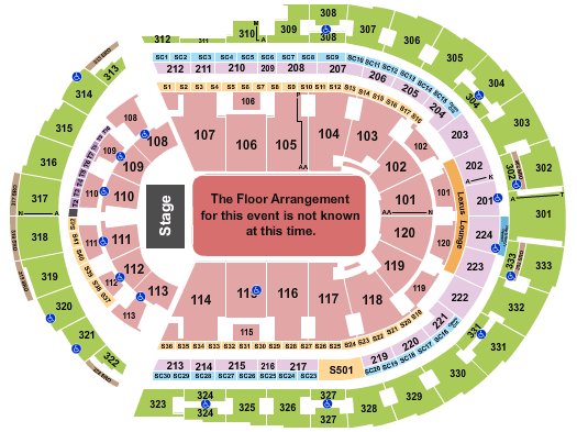 Bridgestone Arena CMA Seating Chart